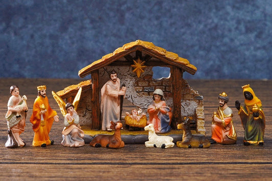 2025, hars kerststalfigurenset: kerst Christus geboorte van Jezus ornamenten – ideaal kerst Navidad decor voor thuis tafelblad accenten