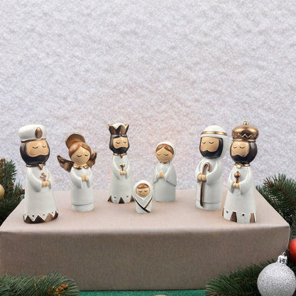 Presépio Natal Dourado